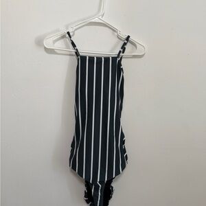Albion Black and White Striped Apparel